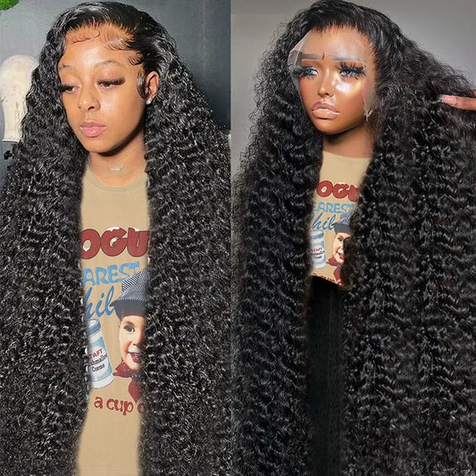 250% HD 40 Inches 13x4 Lace Front Human Hair Wigs 13x6 Loose Deep Wave Lace Frontal Wig  5X5 Glueless To Go Human Hair Wigs