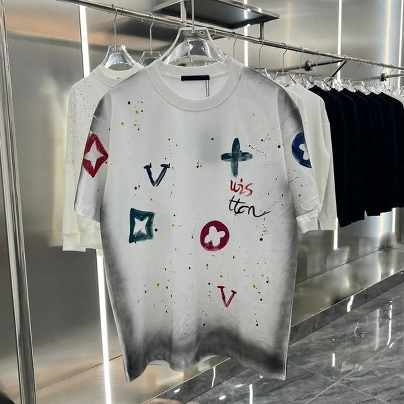 Summer Mens Designer T Shirt Casual Man Womens Loose Tees with Letters Print Short Sleeves Top Sell Luxury Men Loose Edition T Shirt Size S-XXXL