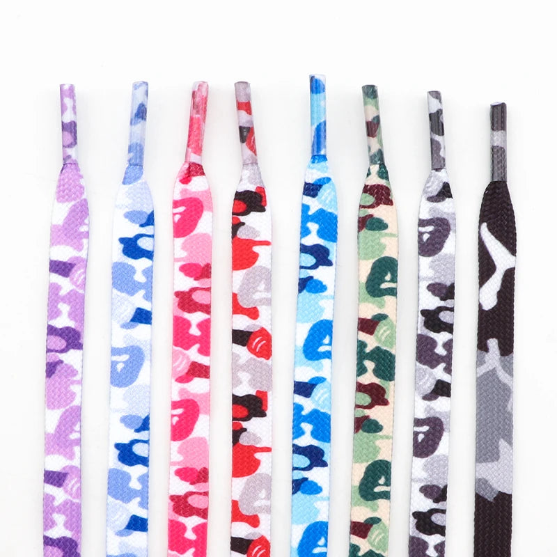 Bape Camouflage Print Shoelaces 8MM🔥
